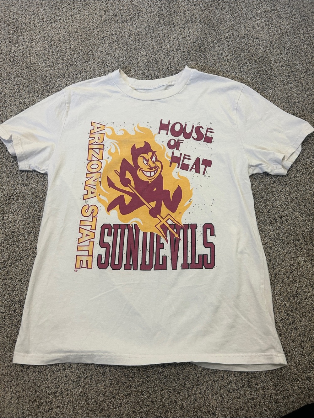Hollister White Arizona State Sun Devils Graphic Tee